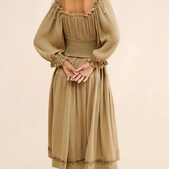 Free People Toledo Embroidered Midi Dress - Picture 2 of 5